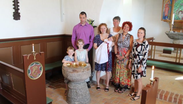 Dåb i Albæk kirke den 3. juni 2018